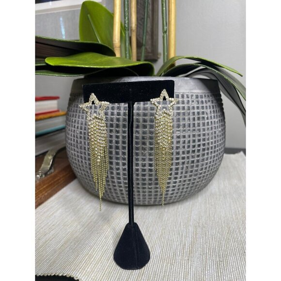 Amber Sceats x Revolve Shooting Star Earrings Gold Women's Size OS - Picture 3 of 7